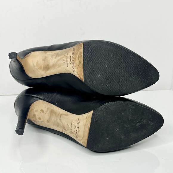 Jimmy Choo 110mm Leather Ankle Booties - Picture 8 of 10